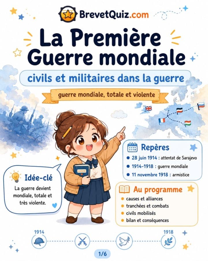 Fiche de révision — La Première Guerre mondiale