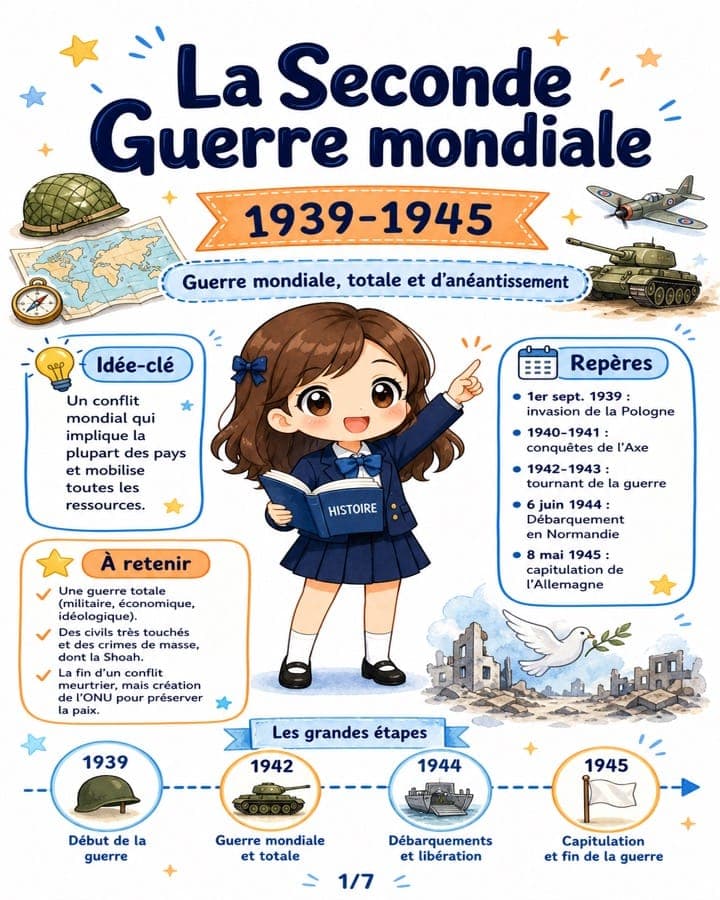 Fiche de révision — La Seconde Guerre mondiale