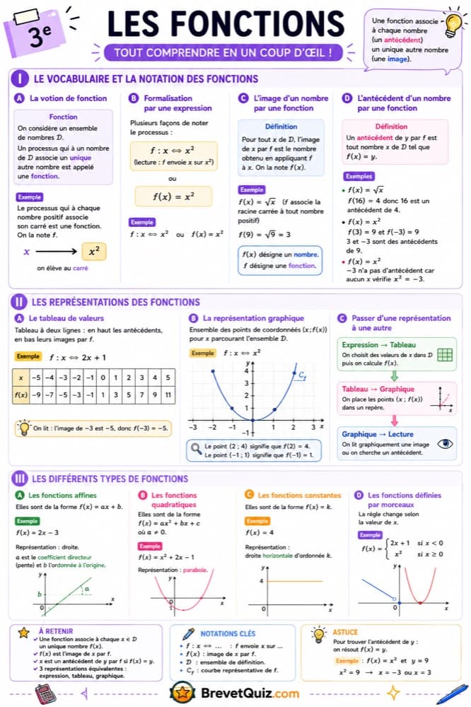 Fiche de révision — Les fonctions