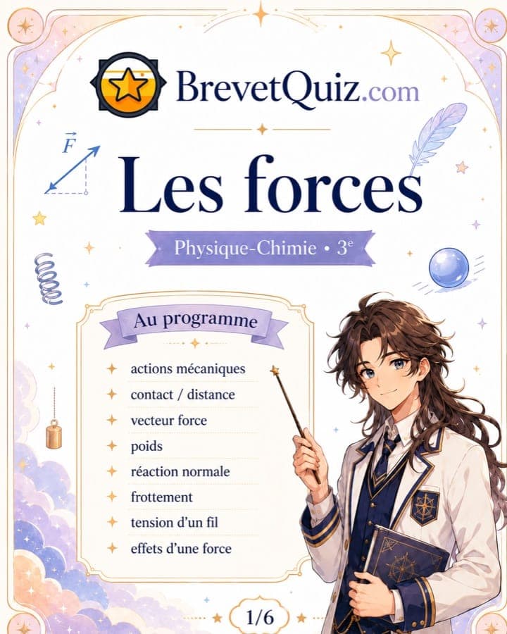 Fiche de révision — Les forces