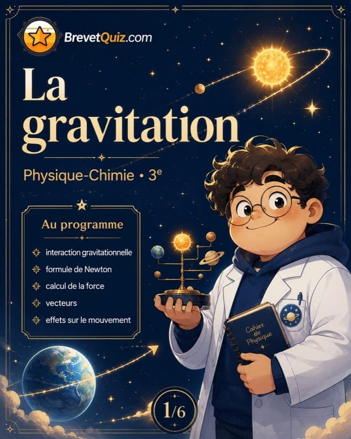 Fiche de révision — La gravitation