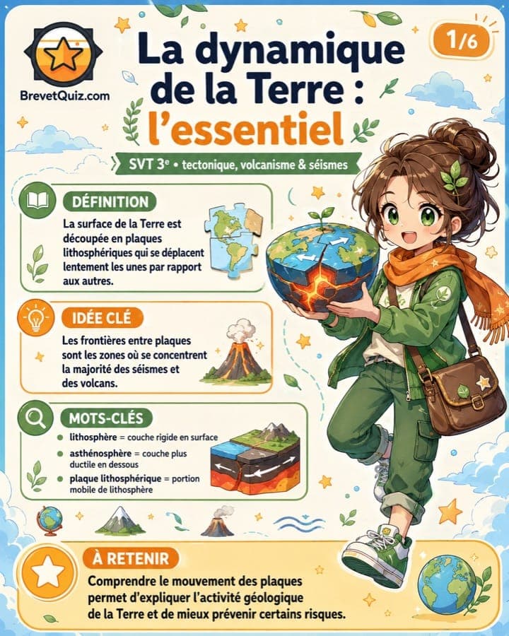 Fiche de révision — La dynamique de la Terre