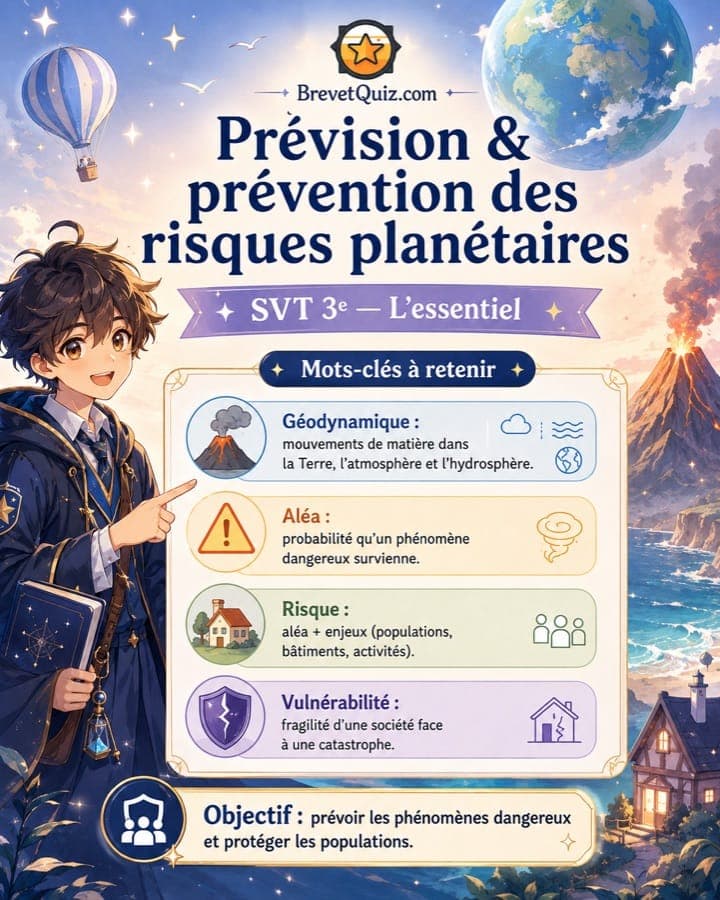 Fiche de révision — Risques planétaires